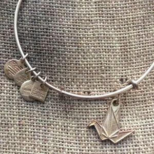 Alex Ani Paper Crane Adjustable Charm Bracelet 2017